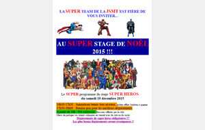 STAGE DE NOËL 2015