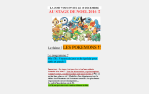 Stage de Noël 2016