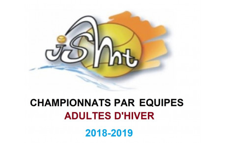 BILAN DES CHAMPIONNATS PAR EQUIPES ADULTES D'HIVER 2018-2019